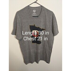 Minnesota Twins Shirt Men's XL MLB Baseball Crew Neck 47 Brand Cotton Blend